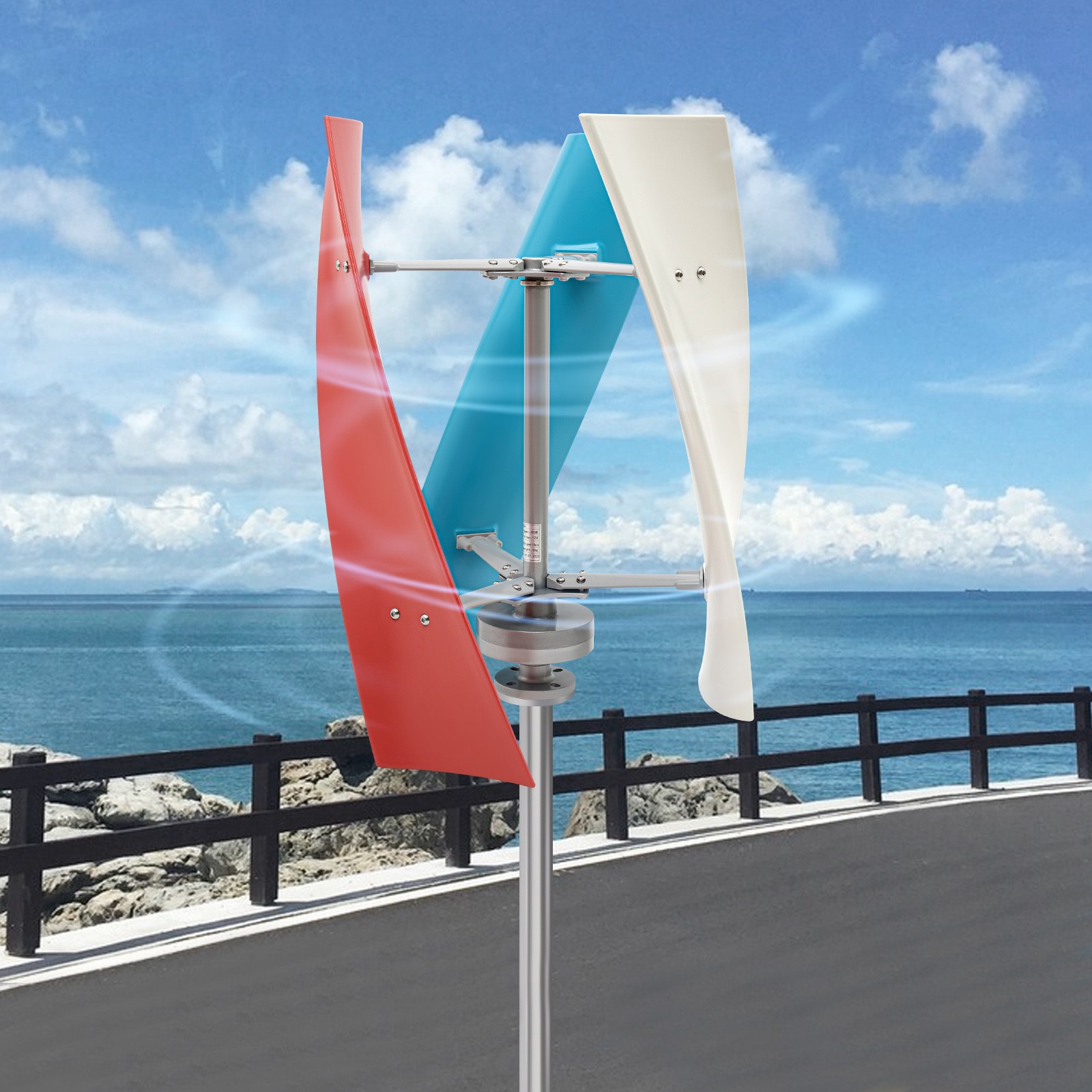 400w Helix maglev Axis Vertical Wind Turbine Wind Generator & Controller 12v DC