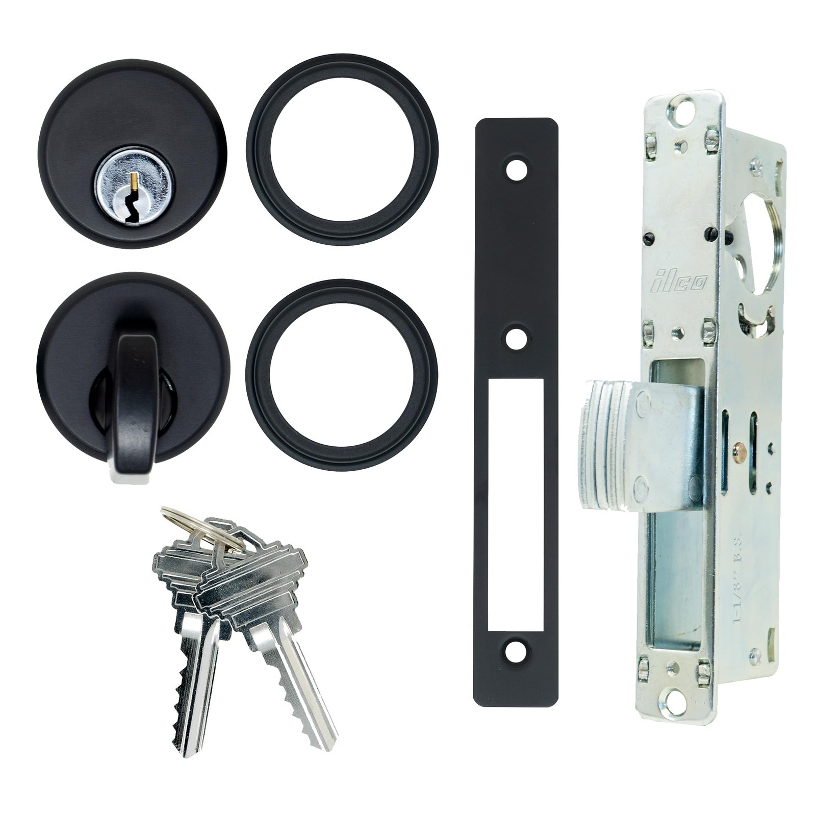Summit DOORWARE Mortise Cylinder Deadbolt Lock with Keys | Adams Rite Style D...