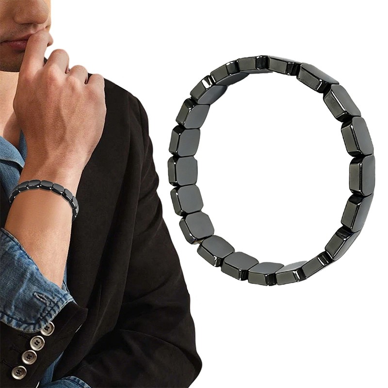 Hemys Hematite Bracelet for Men, 2025 New Hemios Bracelet US Free Shipping
