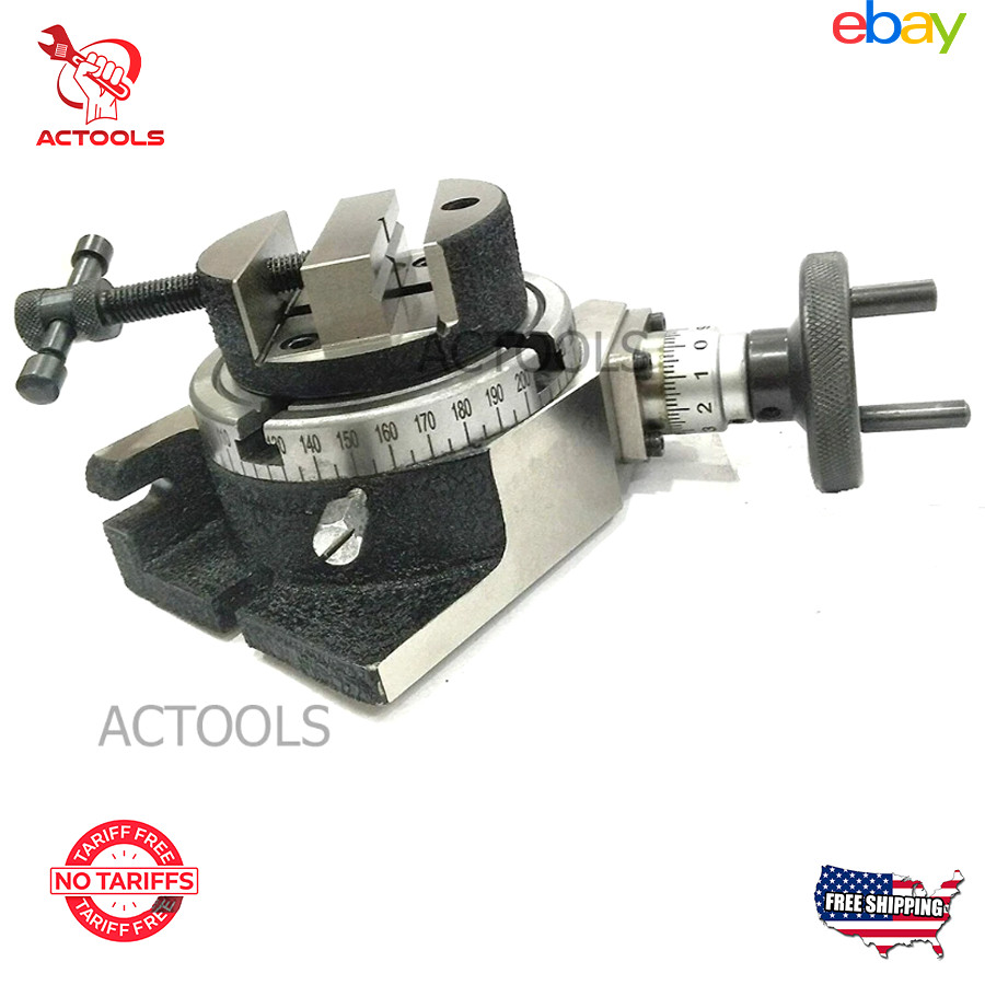 4'' Rotary Table Milling Indexing and 100mm Round Vice/Vise Machine Tools USA