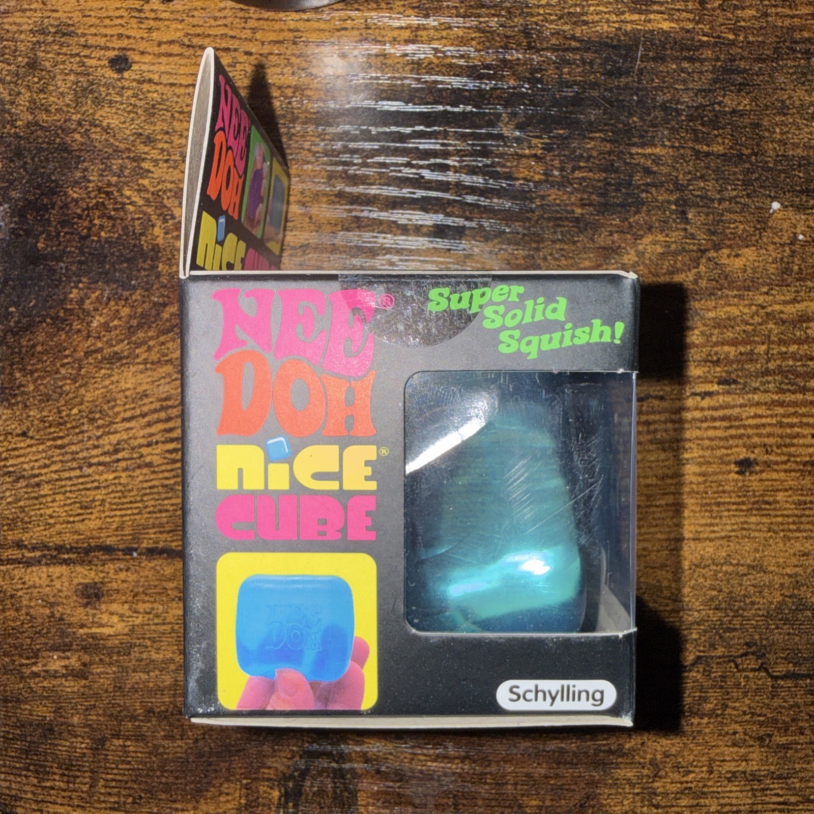Nee Doh Nice Cube Super Solid Squish! - Blue Purple Pink USA Free Shipping**