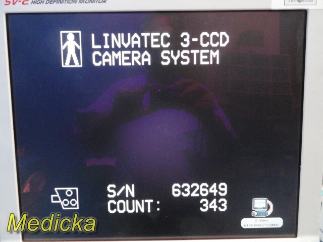 Linvatec C3238 3CCD Camera Head W/ Inline Coupler (TESTED, CRISP IMAGE) ~ 30441