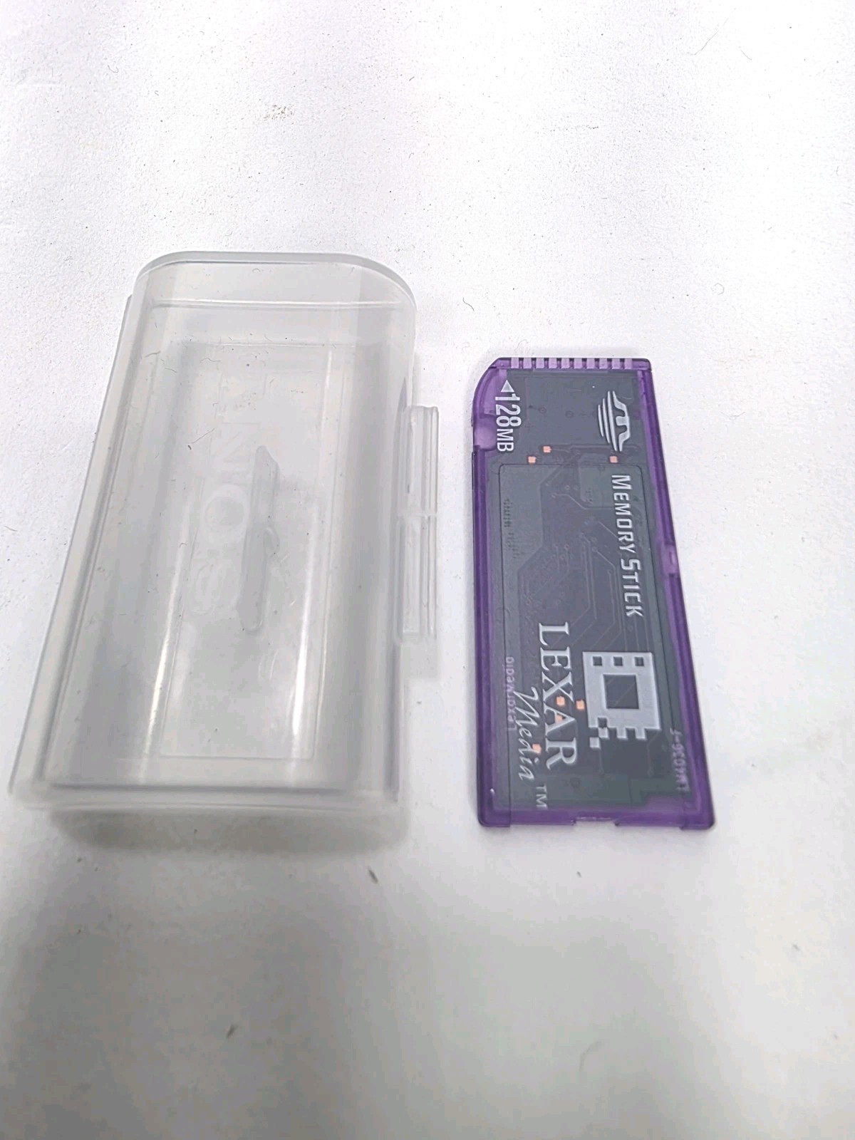 Lexar 128MB Memory Stick Card Made In Singapore W/ Case
