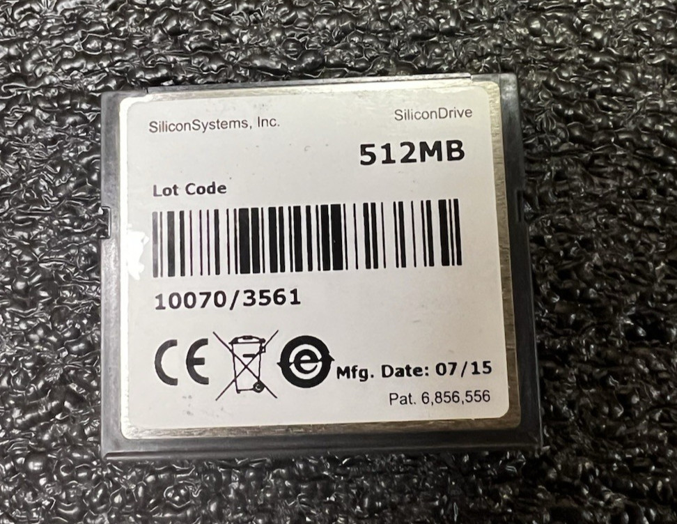 Mitel 841.0274 V2.1 Rls 11 512MB Compact Flash Card *Refurbished*