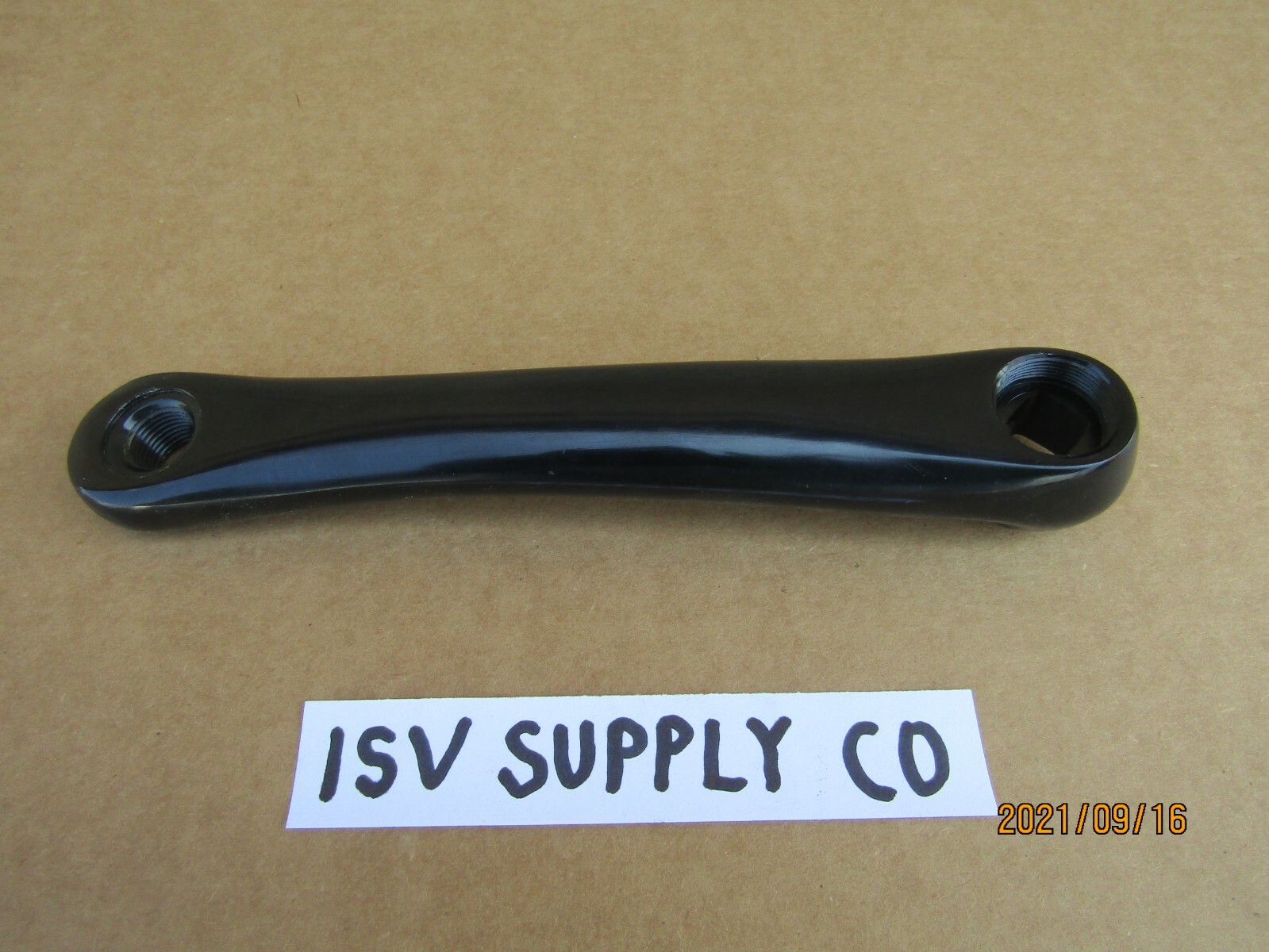 BICYCLE LEFT ALLOY CRANK LEG FOR 3 PC. CRANK BIKES ;  MTB, CRUSER, ROAD BIKES