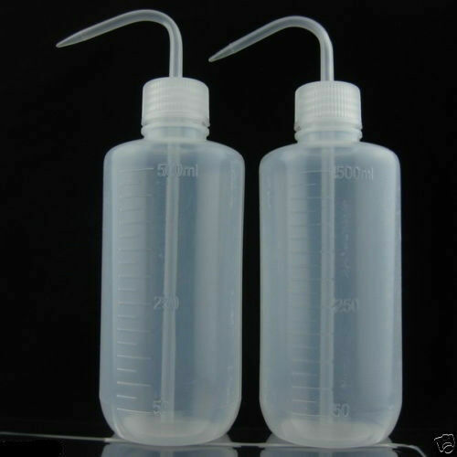 Green 2pcs 500ML 16OZ Plastic Tattoo Soap Wash Squeeze Bottle Supply