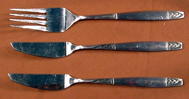 LOT of 3 Pcs STANLEY ROBERTS POLARIS STAINLESS FLATWARE