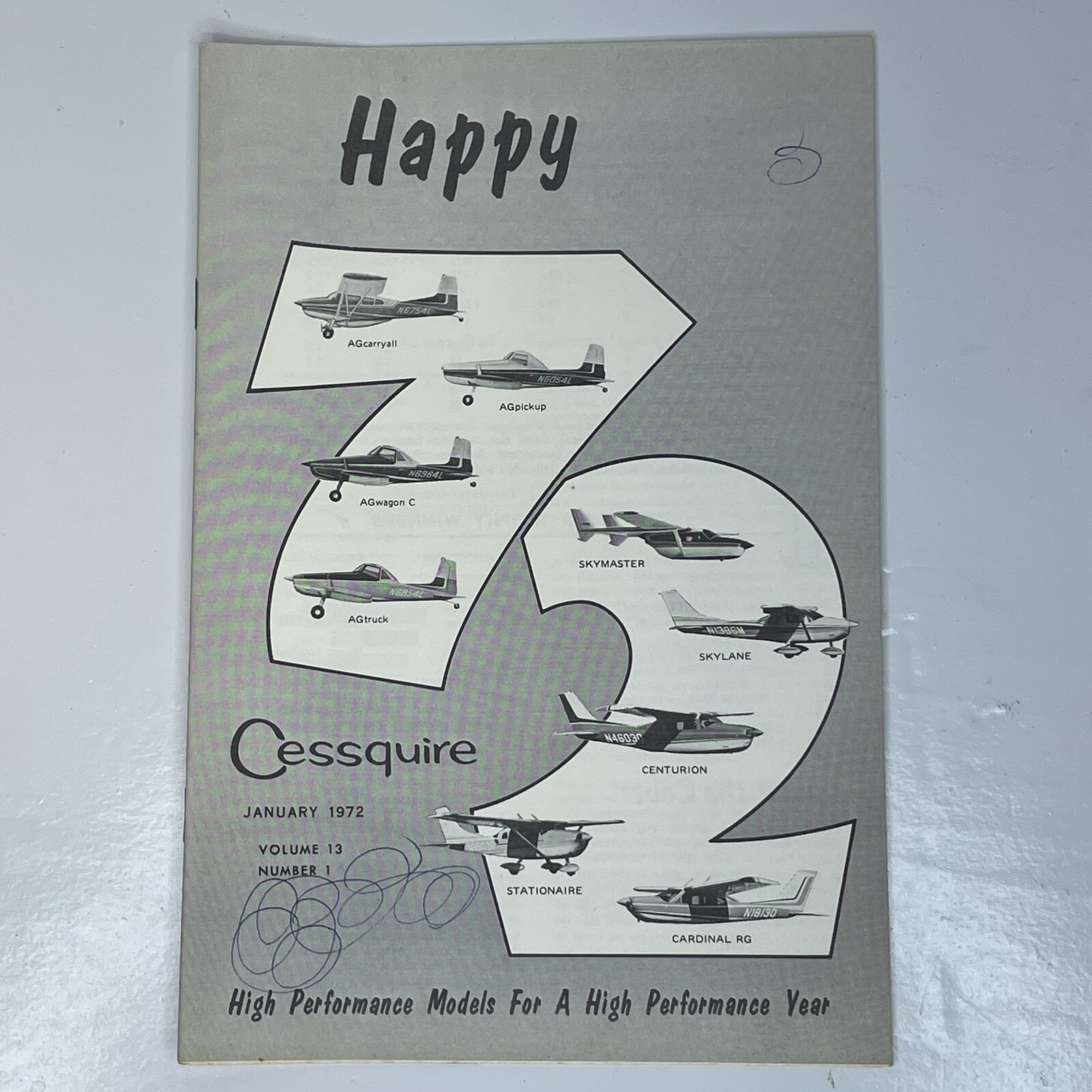 Vtg Cessquire - Vol. 13/No. 1, Jan. 1972 Cessna Aircraft Co Employee Publication