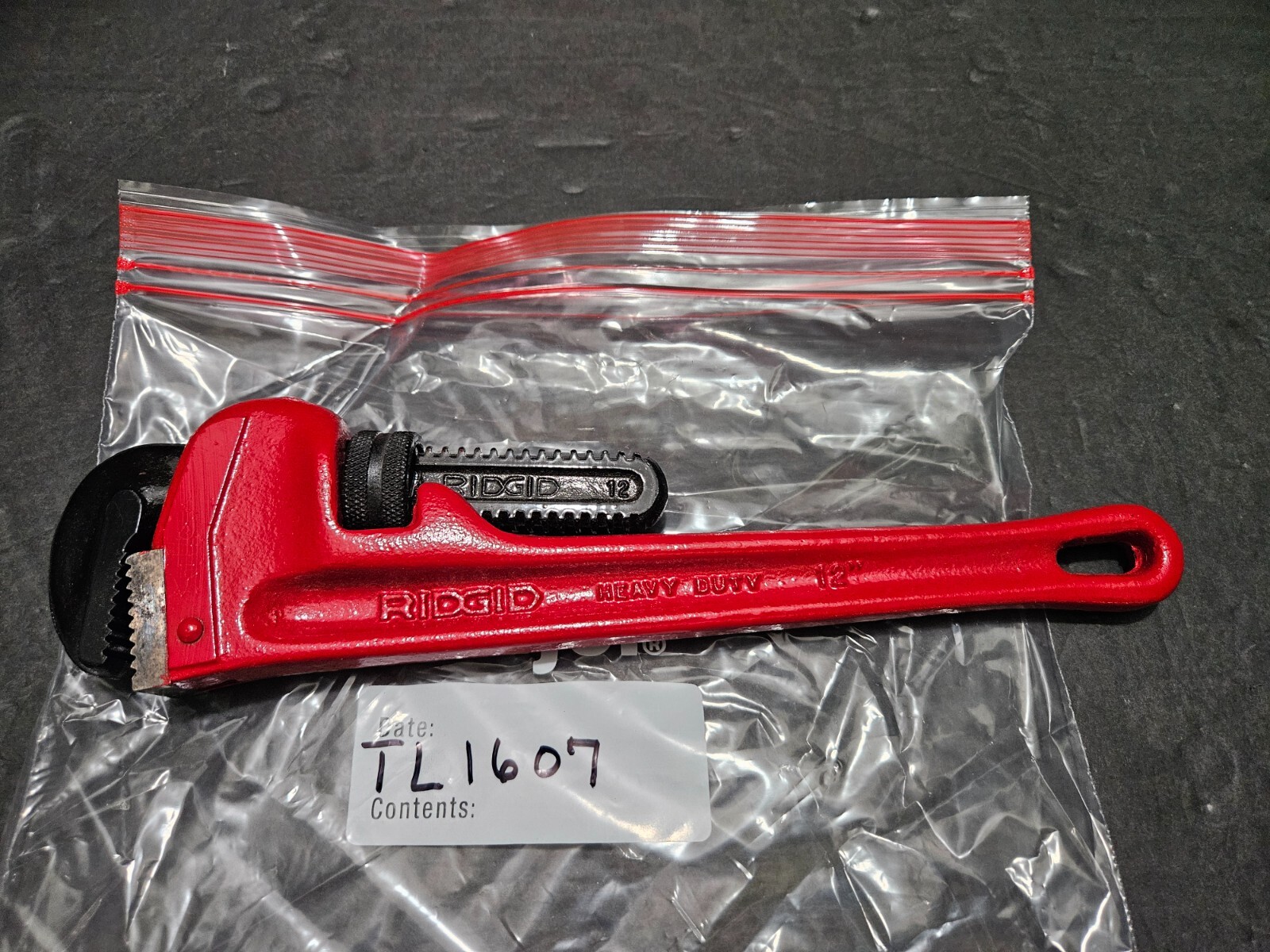 RIDGID 12" HEAVY DUTY PIPE WRENCH, MADE IN USA (TL1607)