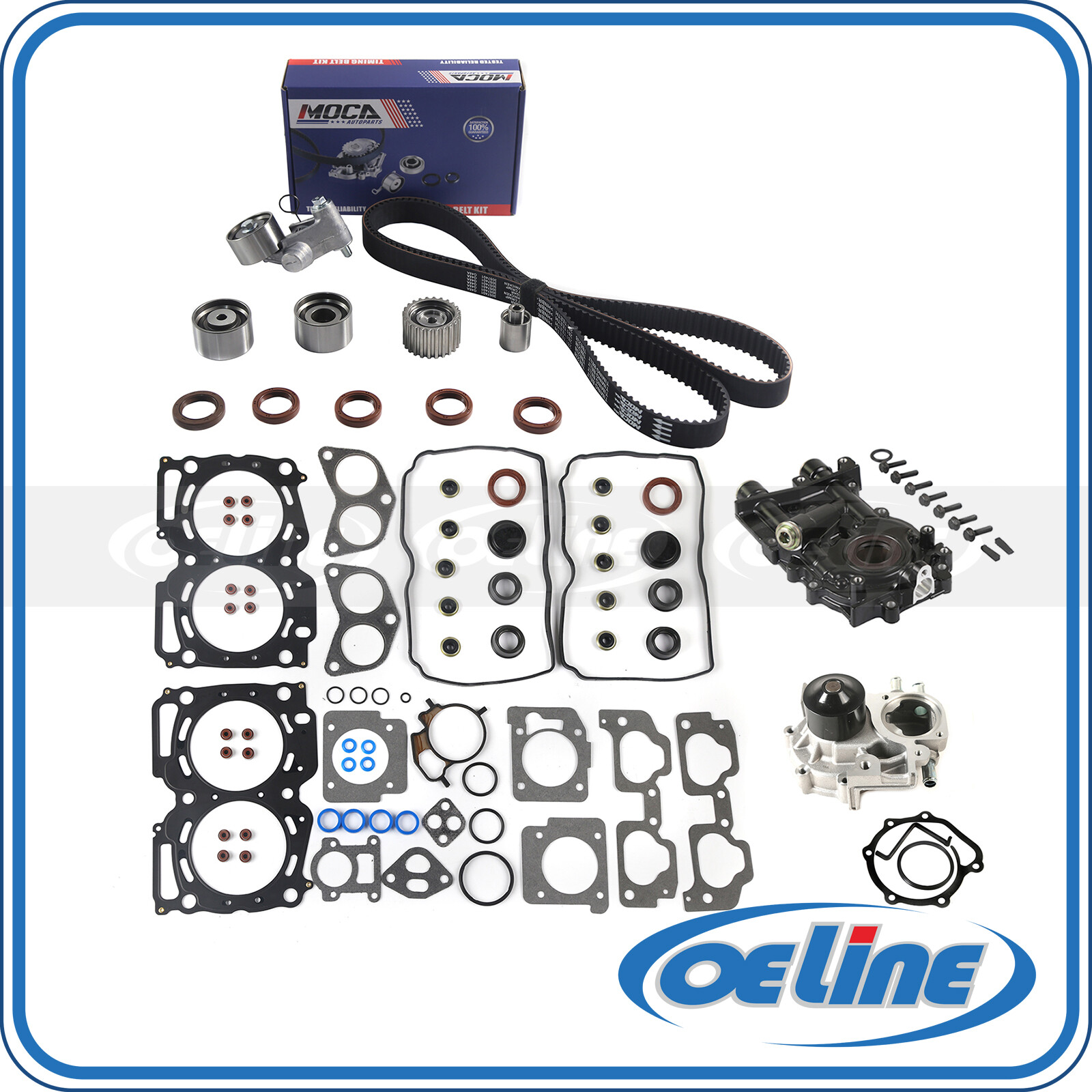 Timing Belt Kit Head Gasket Set Water Oil Pump for 2002-2005 Subaru Impreza WRX