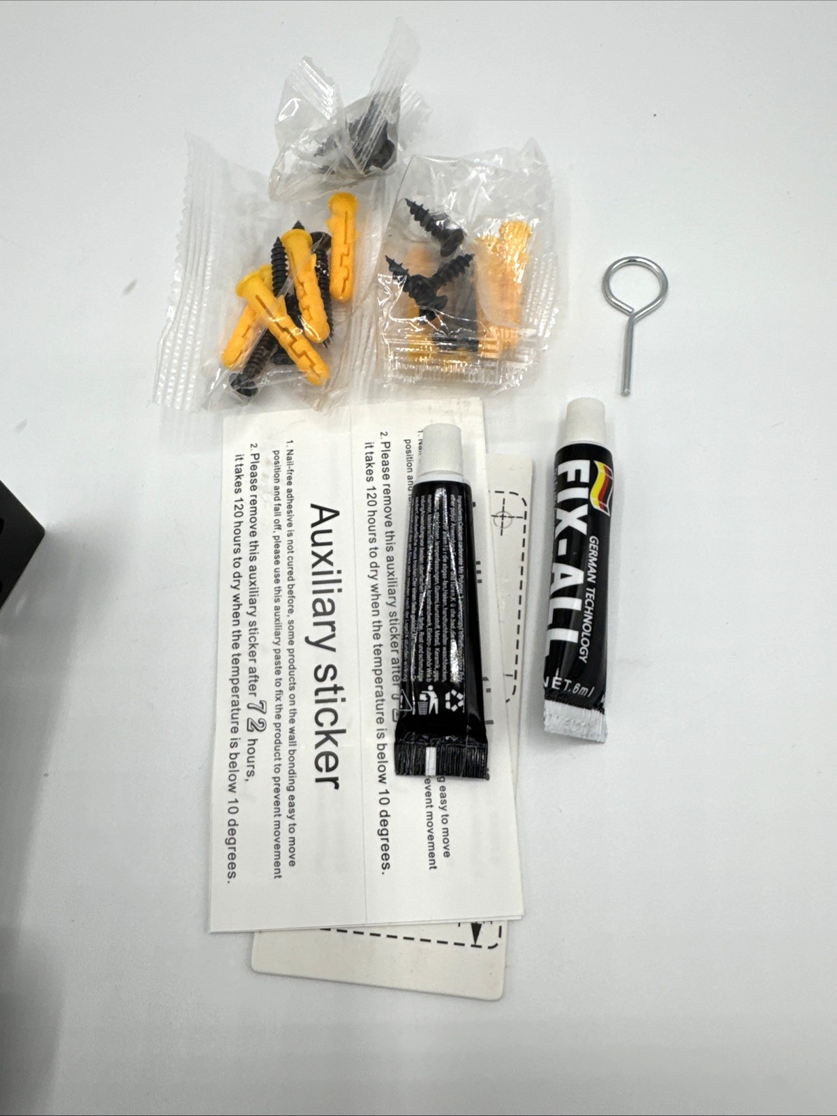 Mechanical Password Rotary Hasp Locks, Door Slide Latch Lock Black