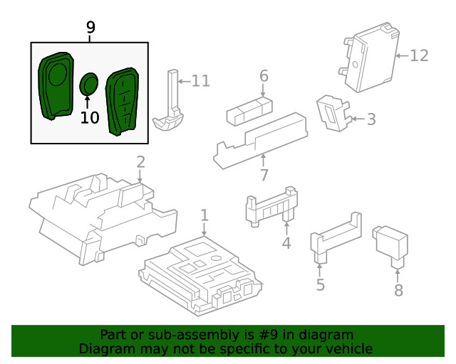 Genuine GM Transmitter 13547841