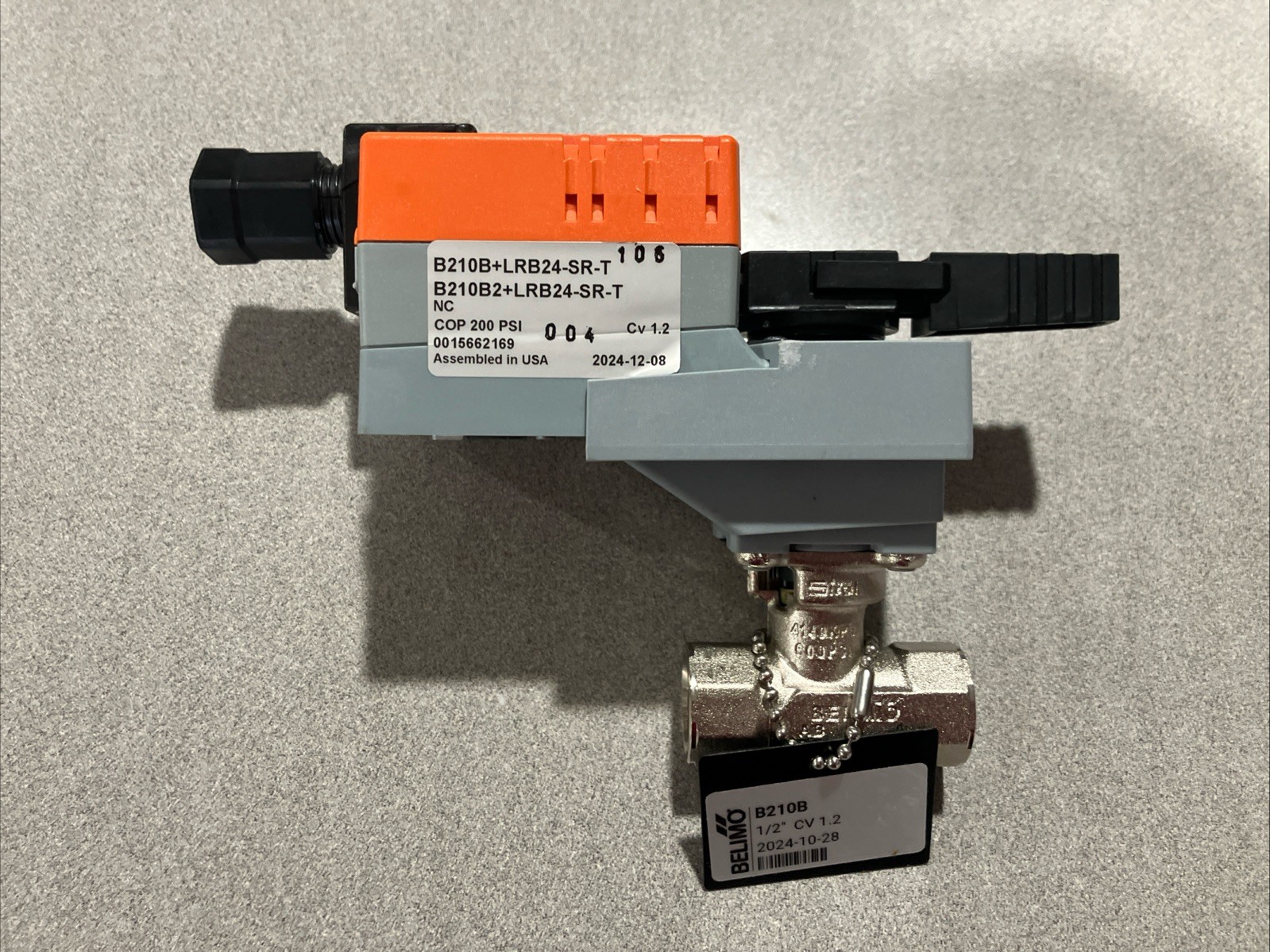 Belimo B210B+LRB24-SR-T   2-Way  1/2" Control Valve