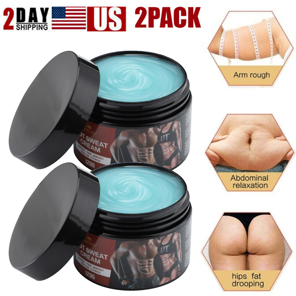 2x Anti Cellulite Fat Burner Loss Weight Belly Slimming Cream Body Sweat Hot Gel