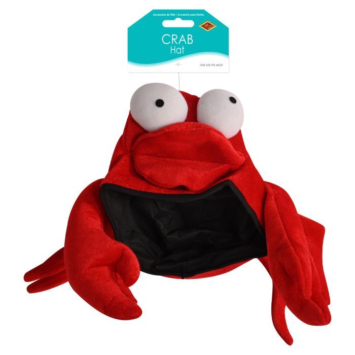 Beistle Plush Crab Hat Party Accessory