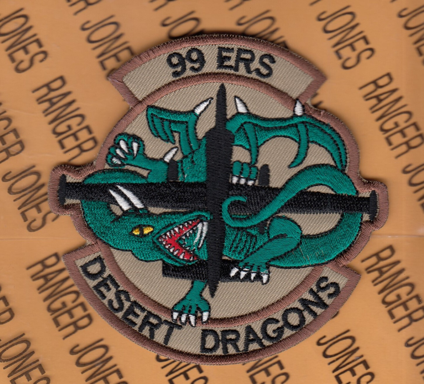 USAF Air Force 99th Expeditionary Reconnaissance Sq ERS Desert Dragons 4" patch