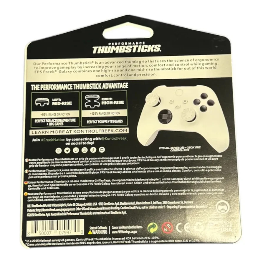 KontrolFreek FPS Thumbsticks for XBOX – Black Galaxy – Ships Fast