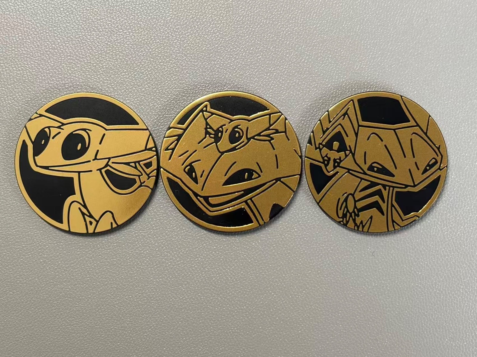Pokemon TCG Dreepy&Drakloak&Dragapult gold plastic medal Chinese