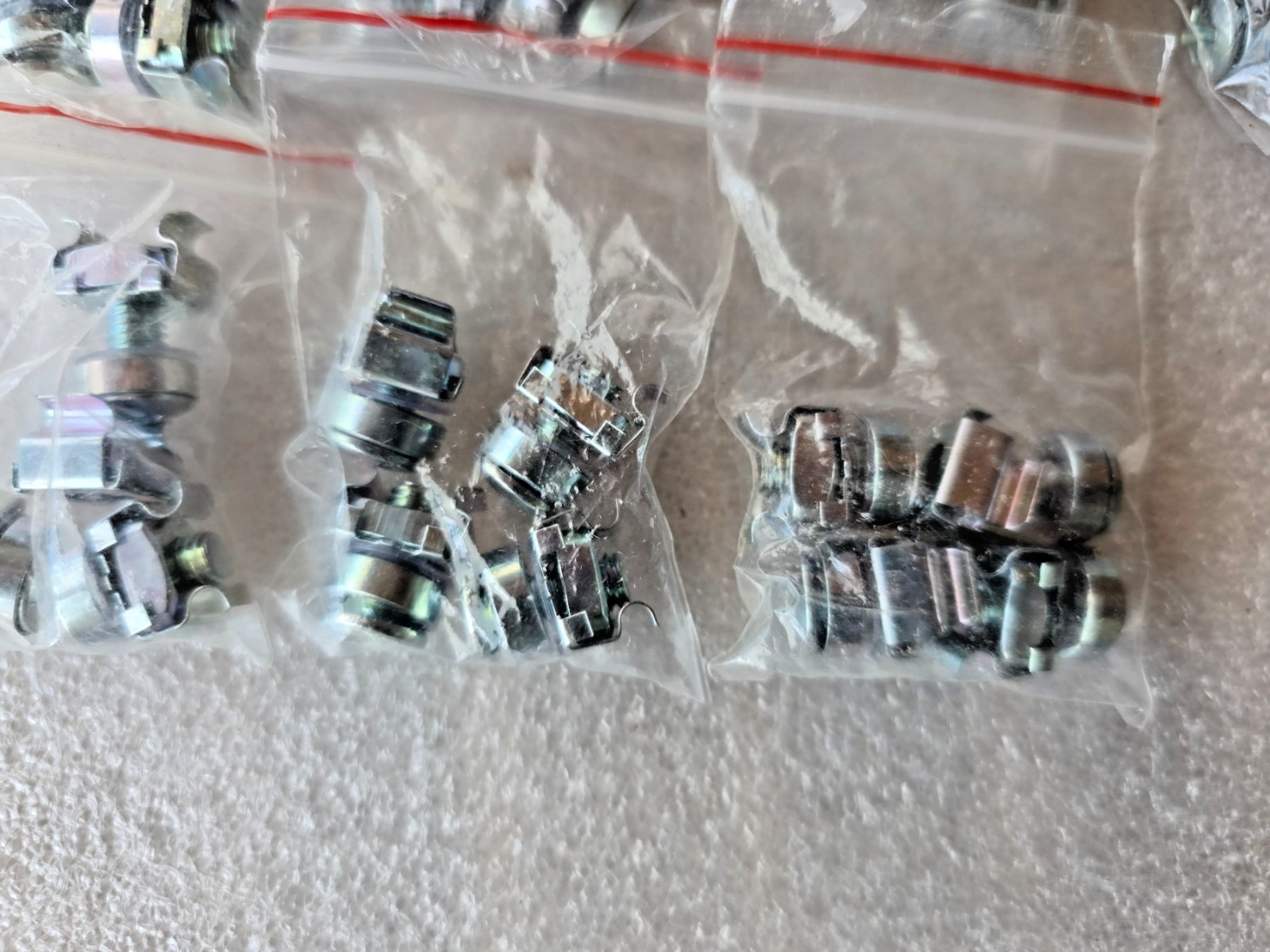 44- M6 Cage nuts & Screws for server rack Mount shelf cabinet , Square Clip