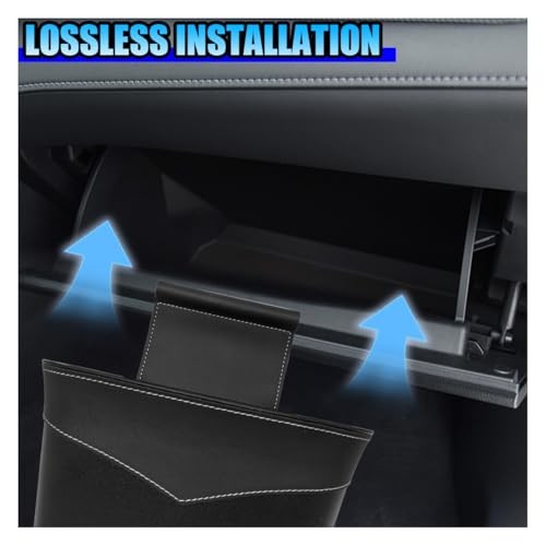 Mini Car Trash Can - Leak-Proof Hanging Car Garbage Can Auto Trash Bag GloveBox