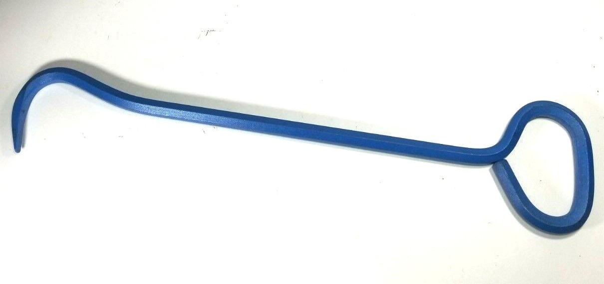 Manhole Cover Hook, 36" Solid Hex shape steel, Inline handle, Pointed tip, USA
