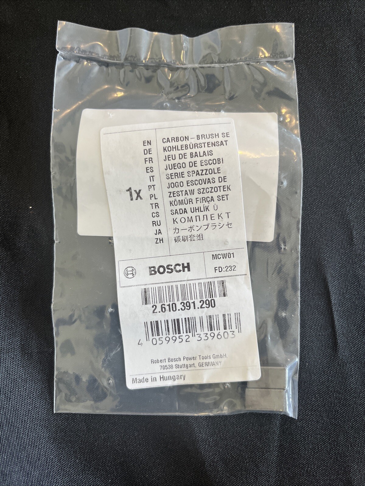 New Genuine Bosch 2610391290 Carbon-Brush Set