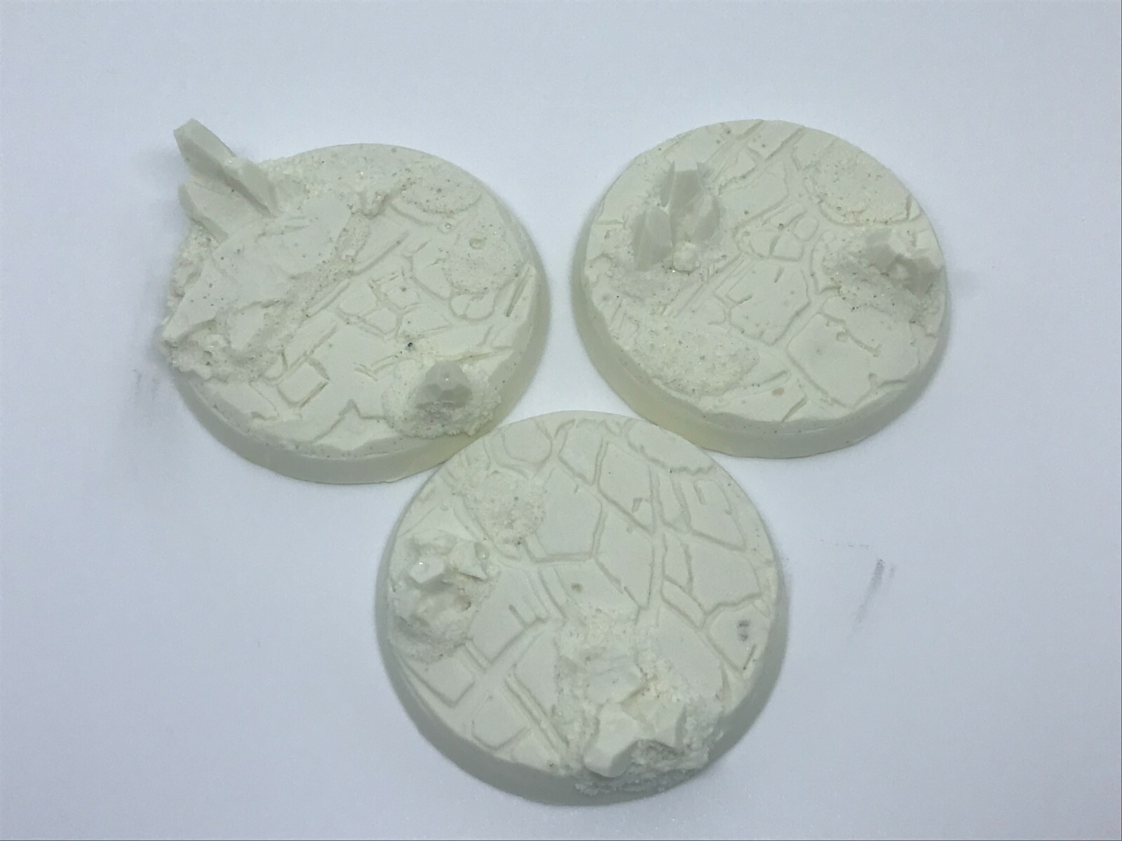 Warhammer Age of Sigmar 40K Custom Frozen Bases Three (3) 50mm Round resin bases