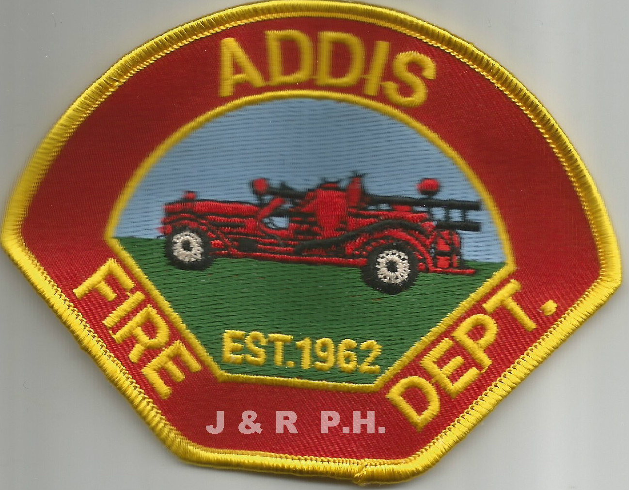 Addis  Fire Dept. - 1962, Louisiana (4.25" x 3.25" size)  fire patch