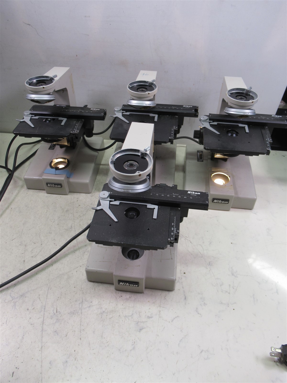 Lot of 4 Nikon SC Microscope Bodies Laboratory Biological Devices