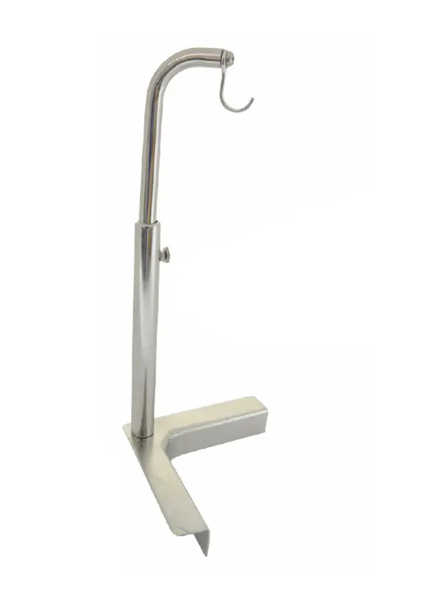 Thunder Group SLTHUH001 9-3/4" Hook Style Stainless Steel Buffet Utensil Holder