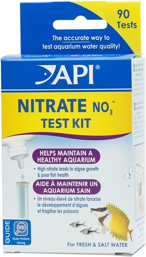 API Nitrate NO3 test kit Fresh & Salt Water (90 Tests)