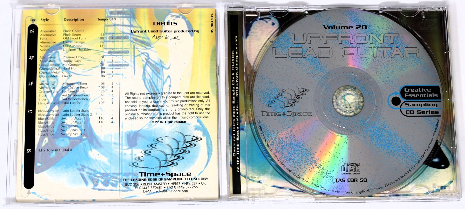 Zero-G Creative Essentials 20 Upfront Lead Guitar Sound Library/Sampling CD