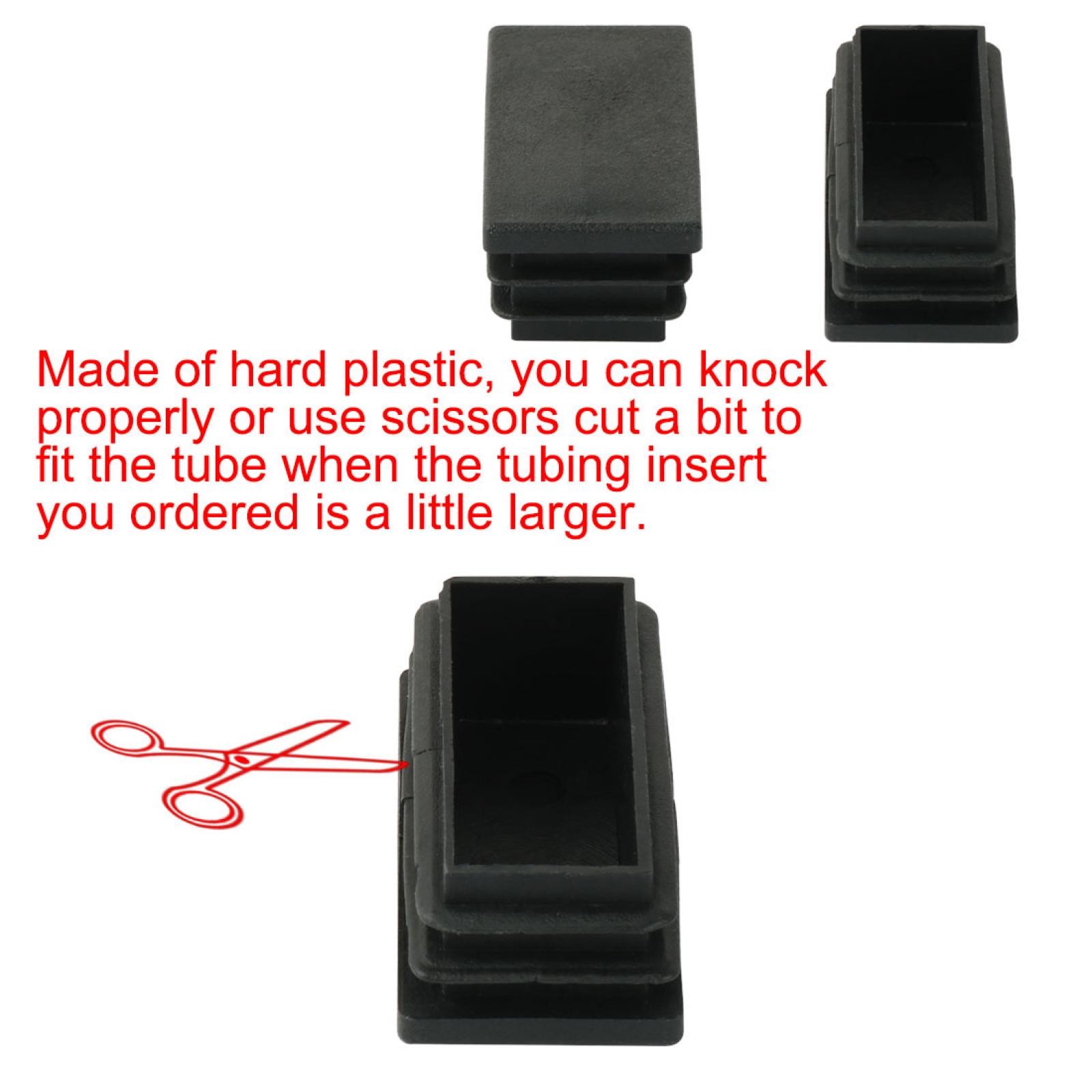 25mm x 50mm, Plastic with Rectangular Inserts, with Joint, 24pcs