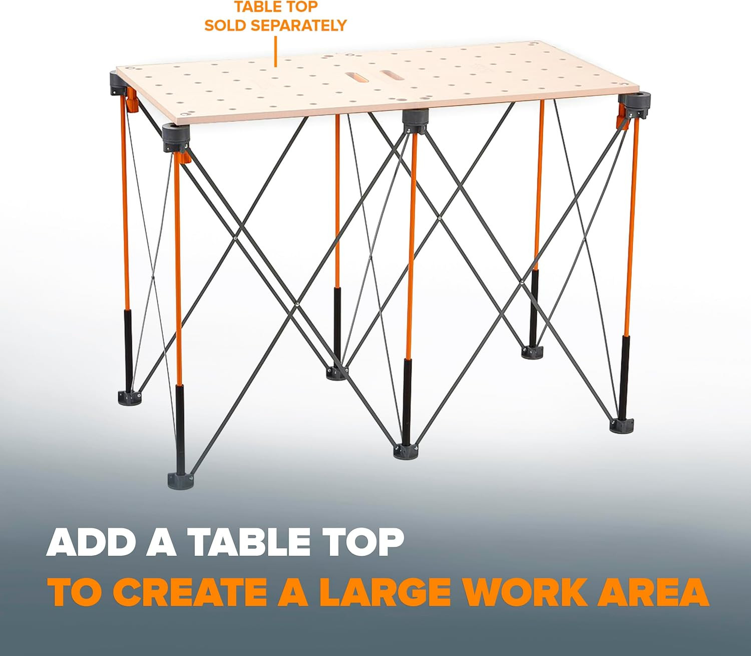 Centipede Folding Work Bench Table for Garage, Heavy Duty Collapsible Portable W