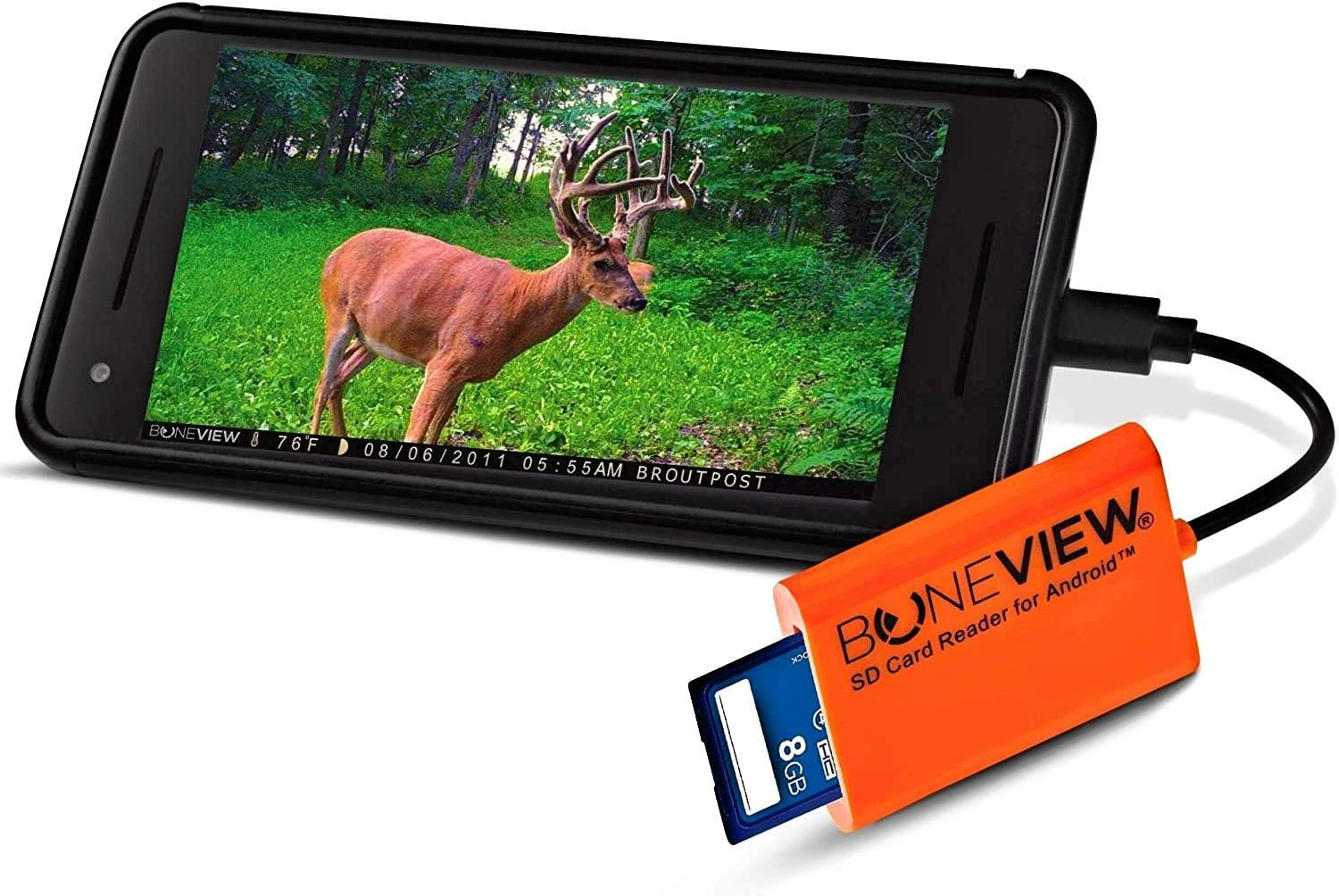 SD Card Reader for Android - Type C USB Trail Camera Viewer, Deer Hunting Access