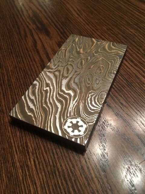 Mandalorian Beskar Steel Ingot, Solid 304 Stainless Steel! Aurebesh Custom Text