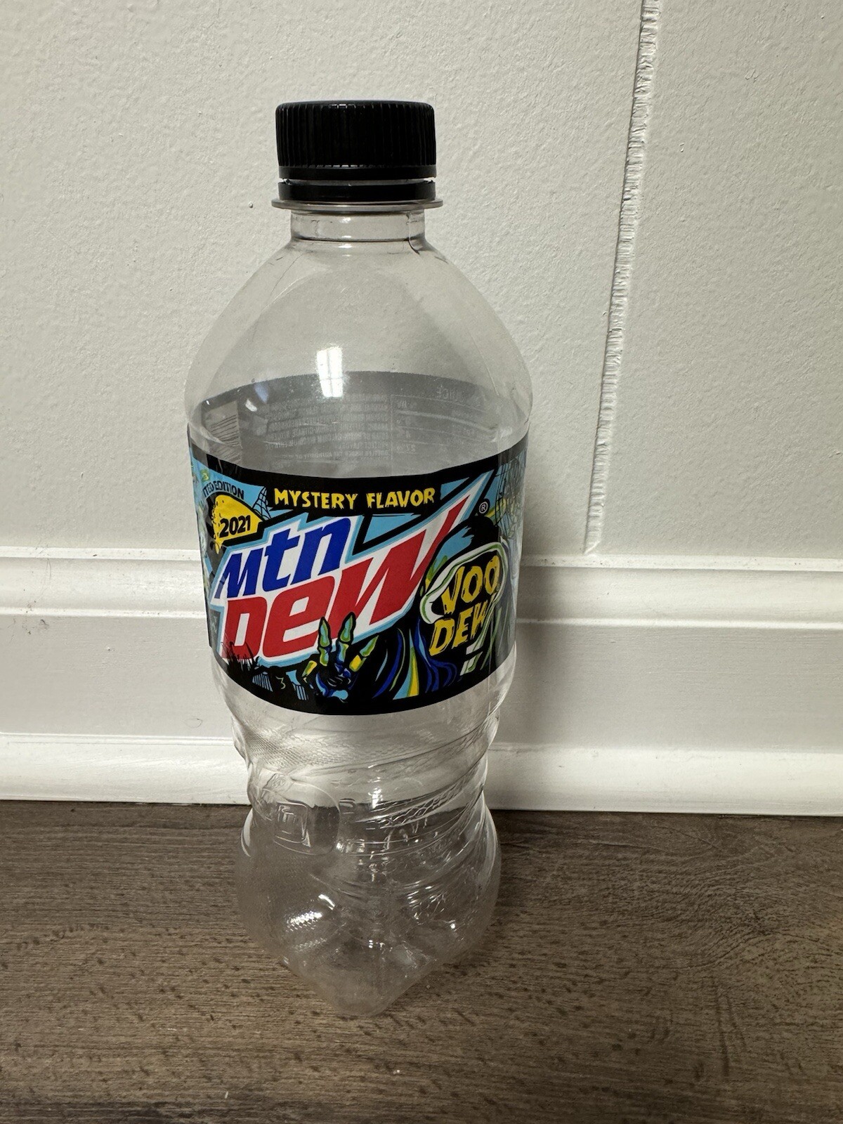 Empty 2021 Mountain Dew Voodoo 20 oz bottle