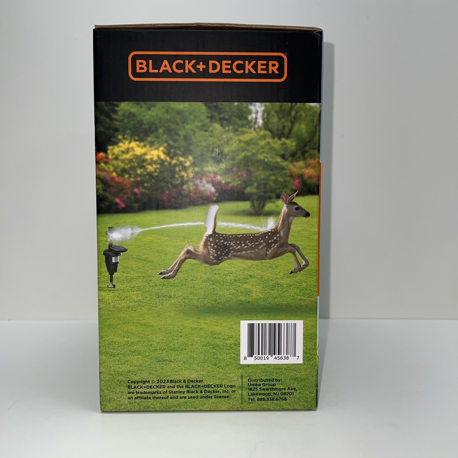 Black+Decker Solar Jet Spray Repeller Motion Activated Deer Rabbit Bird BDXPC803