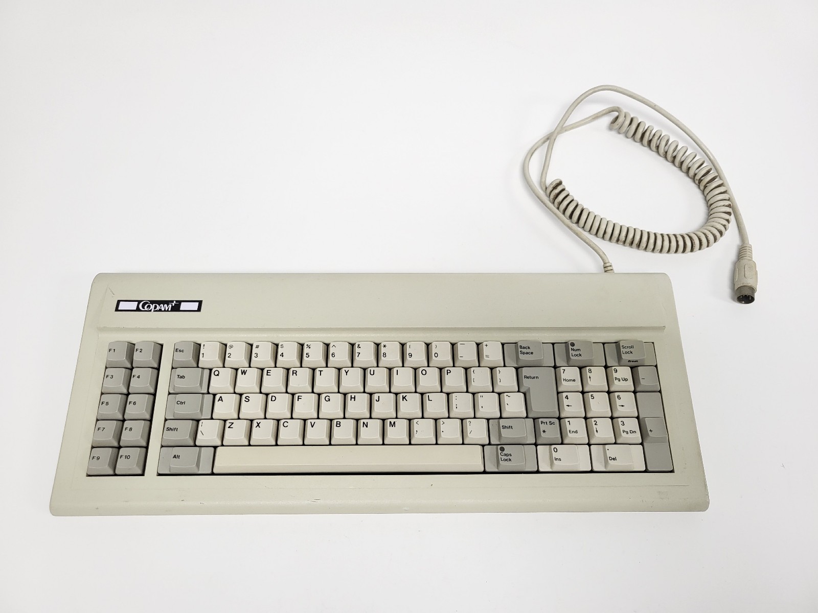Vintage Copam K-420 Keyboard 5-Pin Din, Model F 83 Clone (Does Not Work)