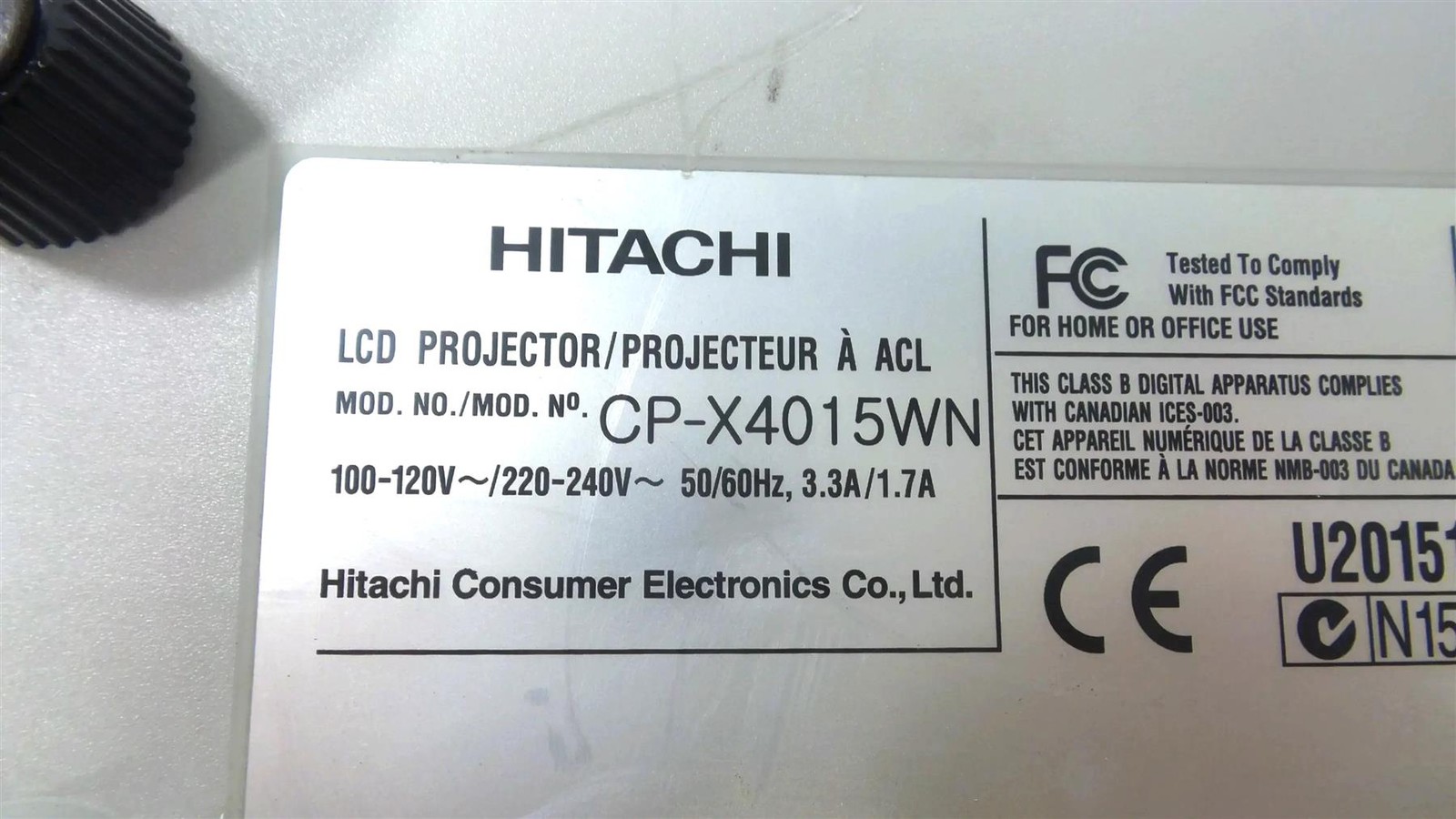 Hitachi CP-X4015WN - HDMI - LCD projector