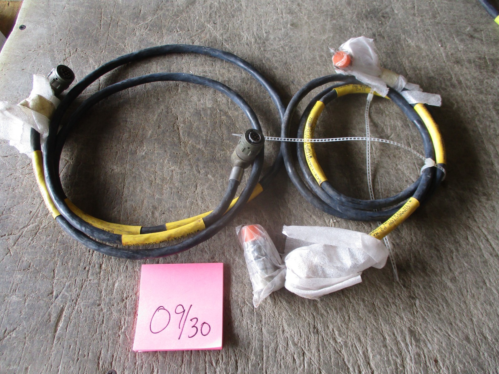Lot of 2 VIC-3 LITE or VIC-3 Intercom Cables, 6' CX-13470/VRC, for HMMWV or Mil