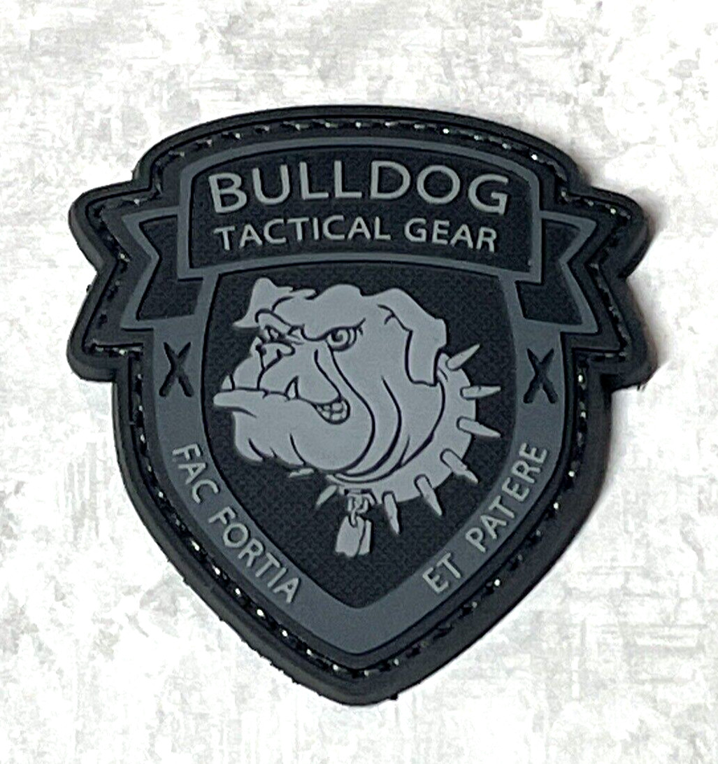 Bulldog Tactical Morale PVC Patch, Army Shield Rubber Tactical Gun Patch