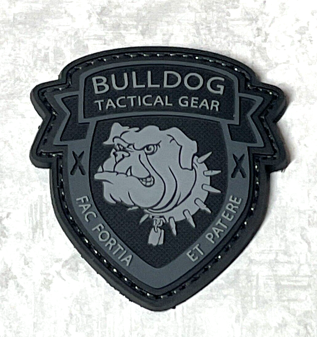 Bulldog Tactical Morale PVC Patch, Army Shield Rubber Tactical Gun Patch