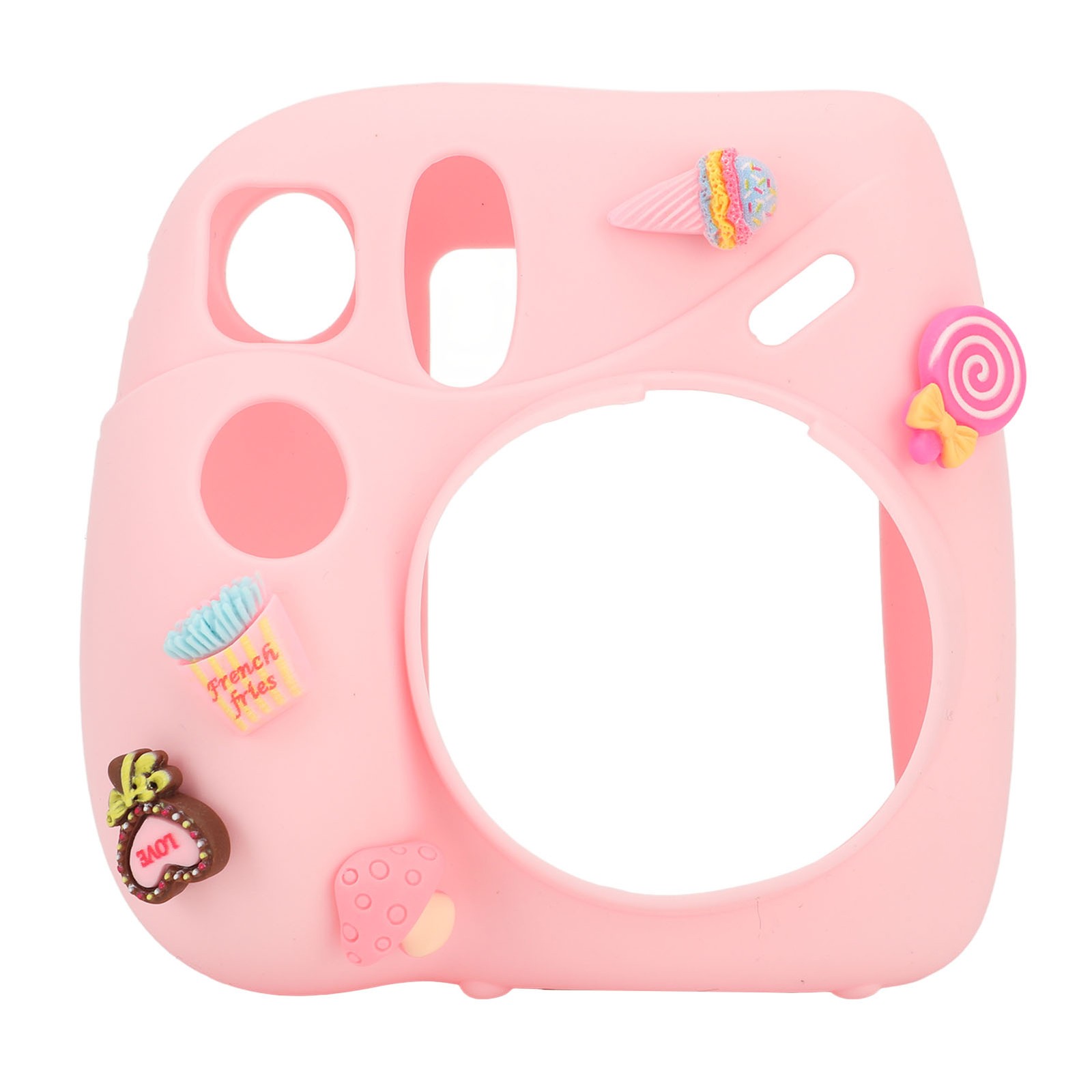 Instant Camera Cover With Shoulder Strap Soft Silicone Protective Case For