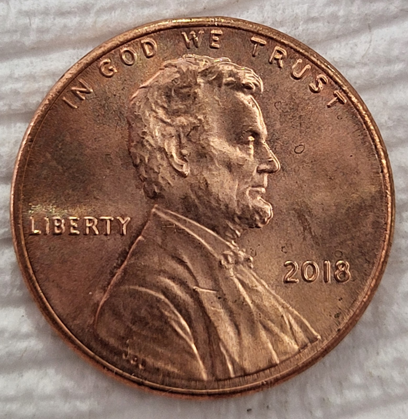 2018 P Lincoln Shield Penny - DDO - In God We Trust, Liberty, & the Date