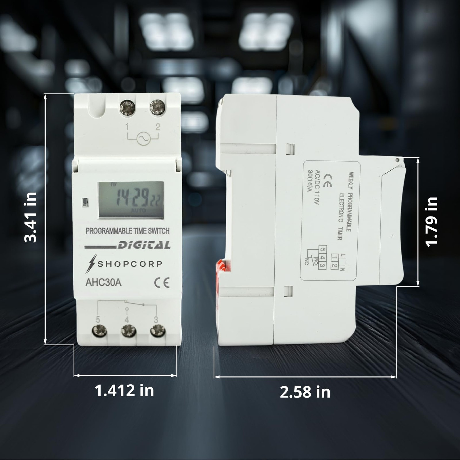 Programmable Timer Relay, HD Display, High Precision, Smart Chip, Power Failu...