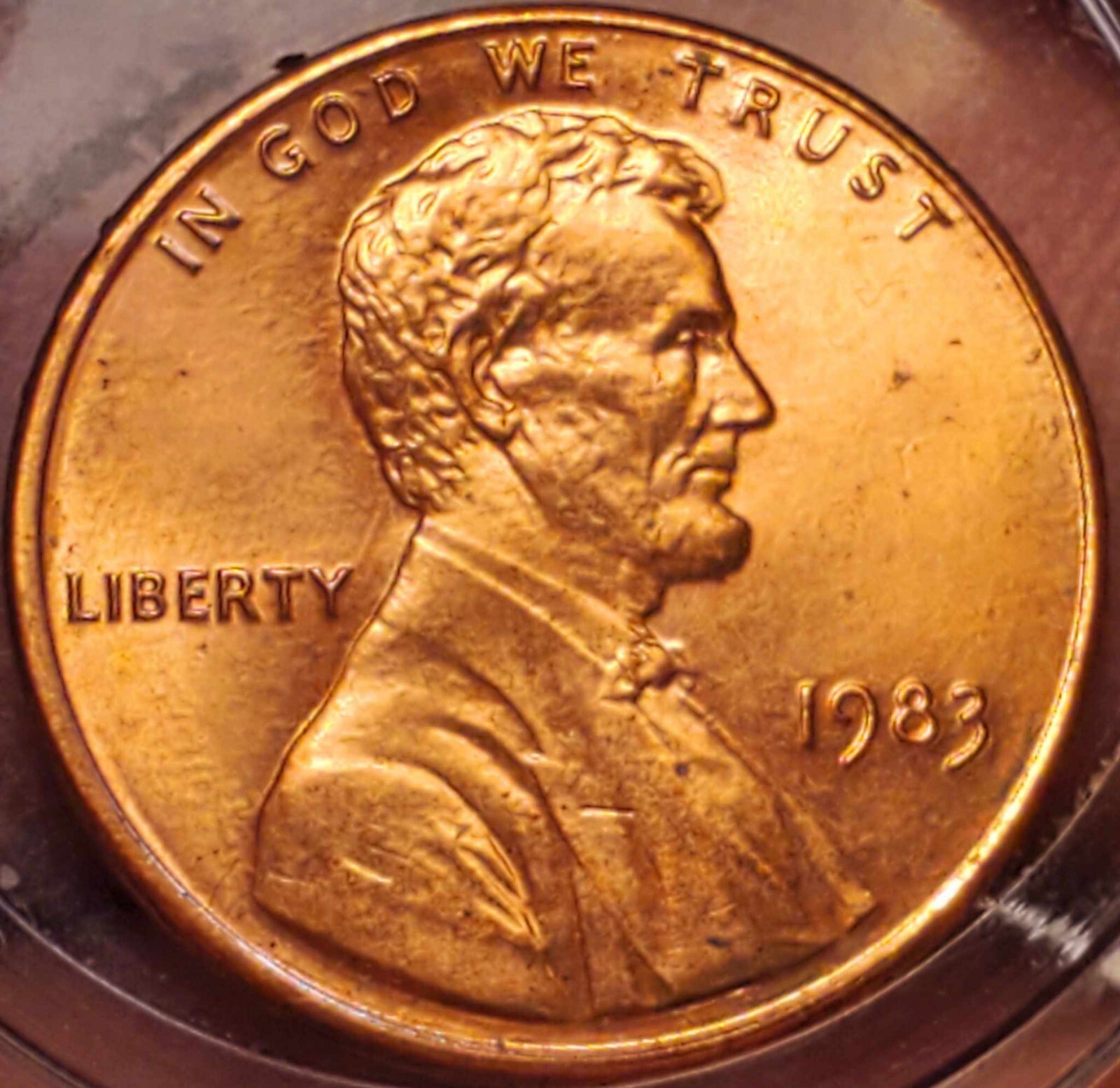 1983 CENT DDR FS-801 Doubled Die Reverse