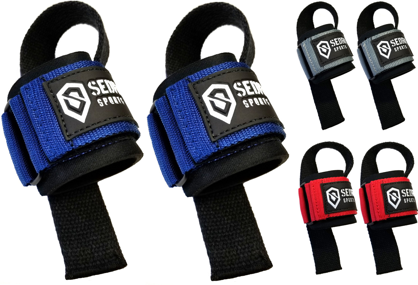 Sedroc Weight Lifting Wrist Straps Deadlifts Pullups Shrugs for Cable Machines