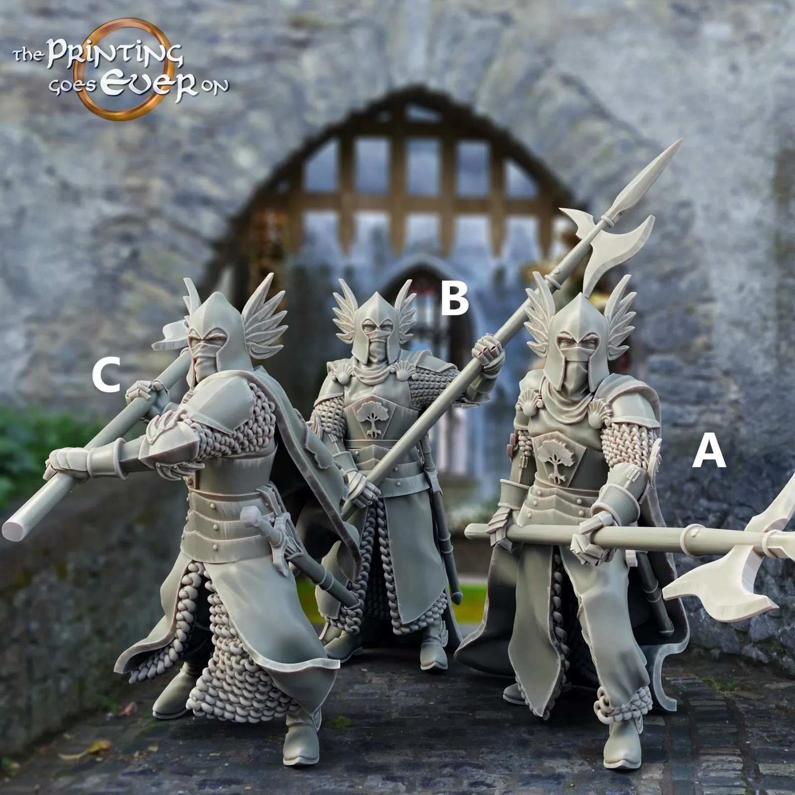 King's Guards (Set of 3) - 28-32mm Soldiers of - Resin Tabletop Miniatures