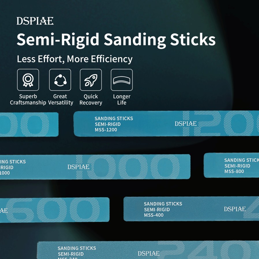 DSPIAE: Sanding Stick [Complete Set] 21 Double-Sided Sticks - 7 Board Types